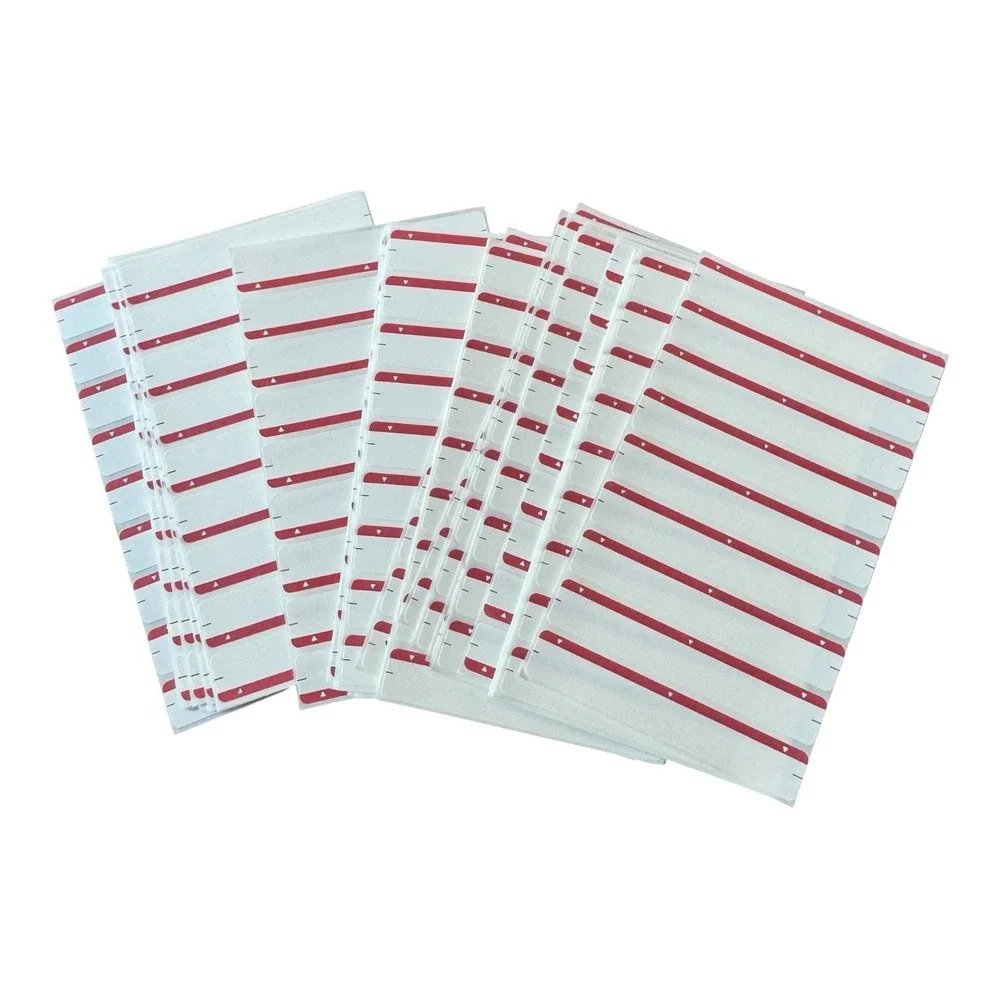 Vintage Dennison PRESAPLY File Folder Labels 43-774 Red 450+ Self Adhesive READ